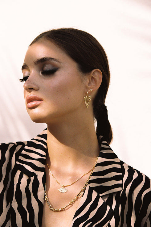 SERENITY HOOP EARRING GOLD